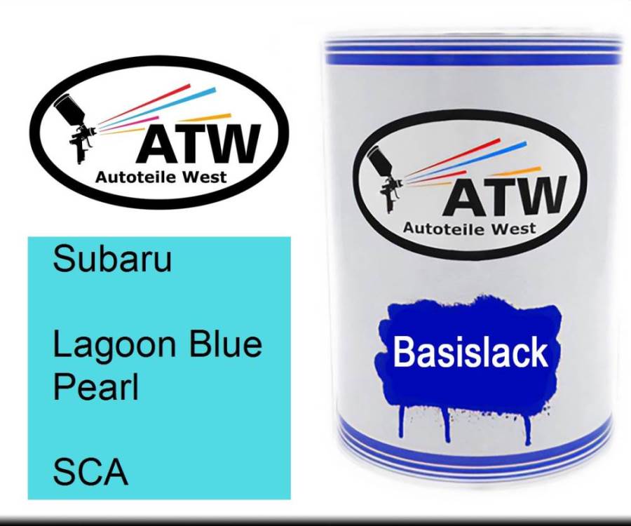 Subaru, Lagoon Blue Pearl, SCA: 500ml Lackdose, von ATW Autoteile West.